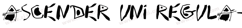 Ascender Uni Regula字体转换